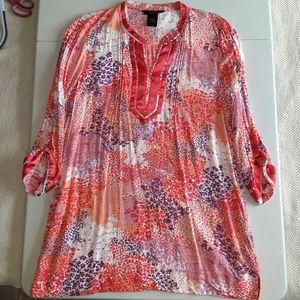 Calvin Klein Jeans Boho Floral Shirt- Women XL